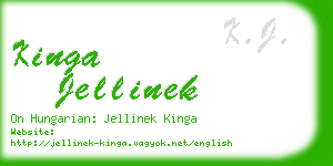 kinga jellinek business card